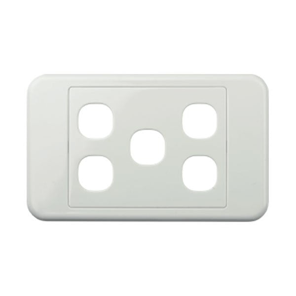 Five Gang Wall Plate | Modular Insert Compatible