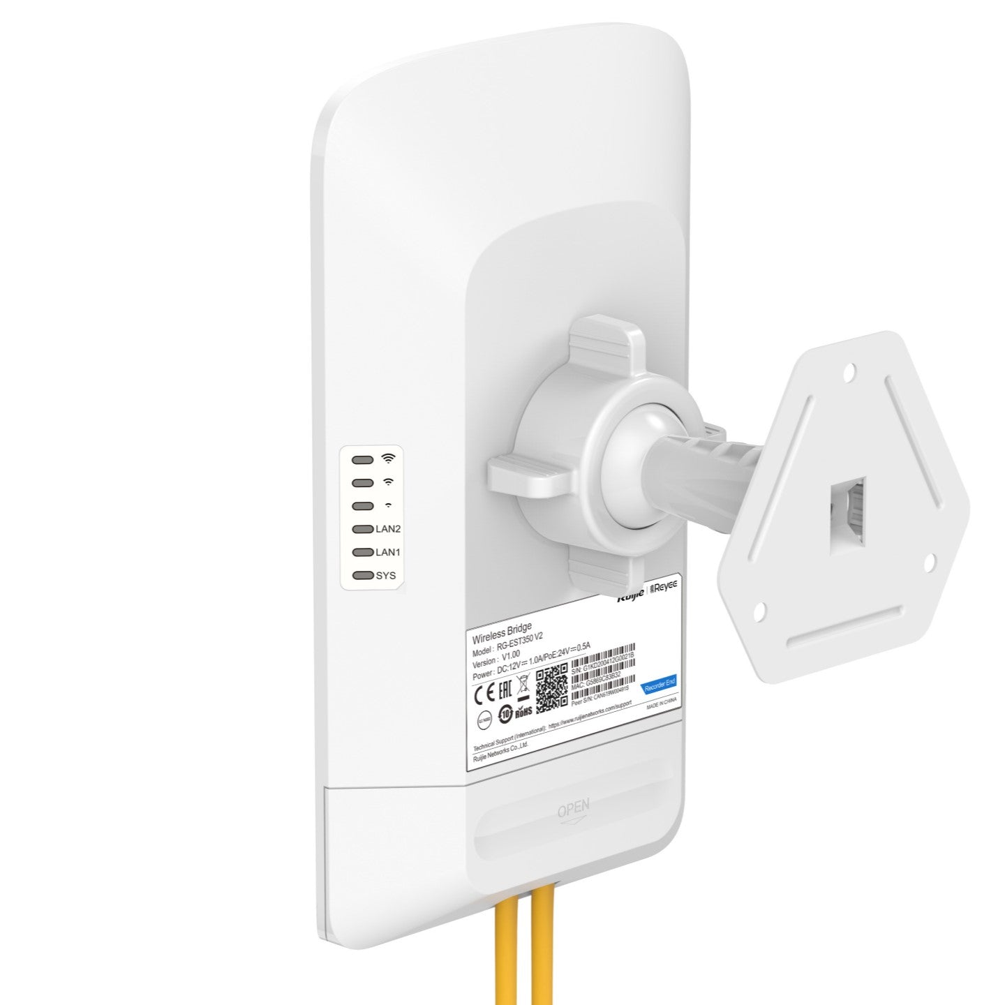 Reyee RG-EST350 V2 5GHz Dual-stream 802.11ac 5KM Wireless Bridge (pair)