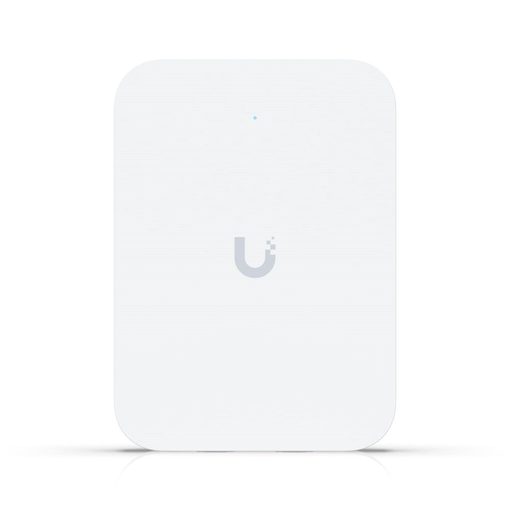 Ubiquiti U7 In-Wall, Wall-mounted WiFi 7 AP, 4 Spatial Streams, Integrated 2.5 GbE PoE Switch, For Hospitality, 115 m² Coverage, PoE/PoE+ Power