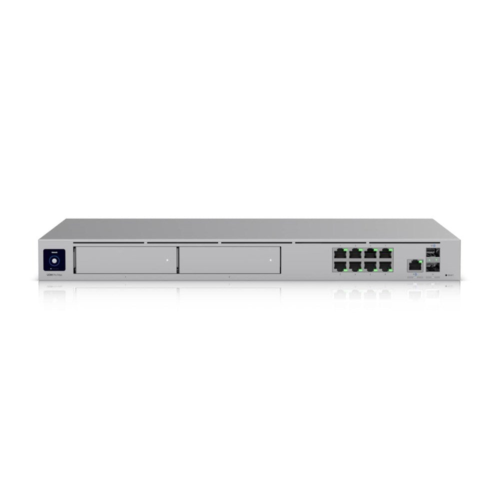 Ubiquiti Dream Machine Pro Max, Professional-grade, Rack-mount Cloud Gateway, 10 Gbps Multi-WAN Load Balancing, 2 NVR Drive Bays Design