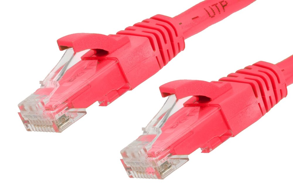 CAT6A UTP Ethernet Patch Cable – Pink