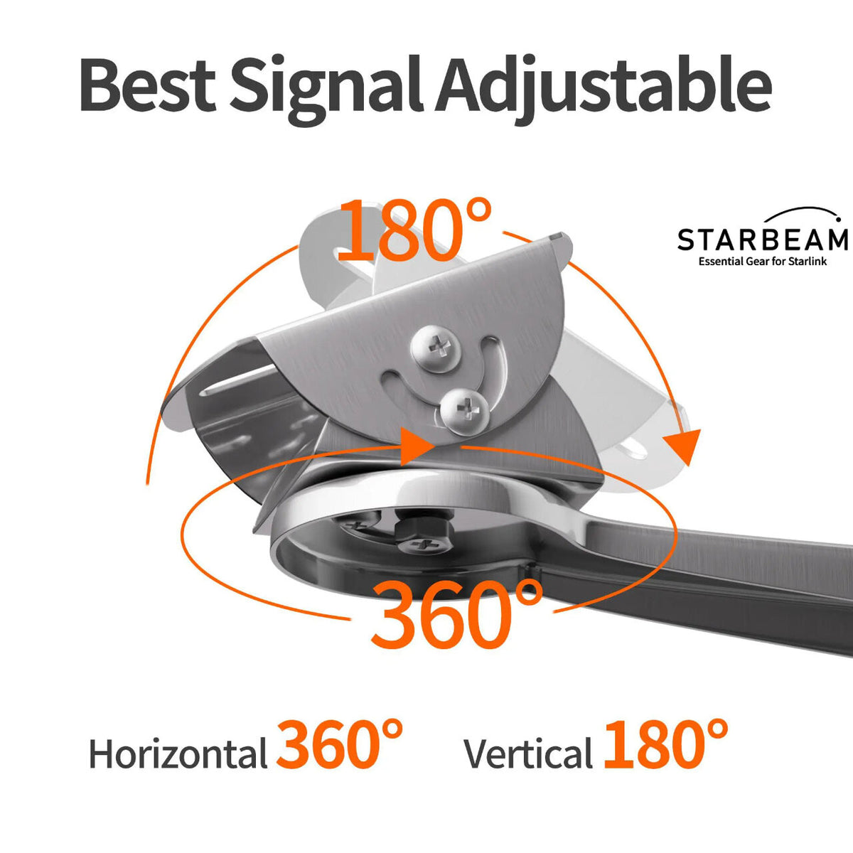 StarBeam Starlink Mini adjustable arm and pole clamp mount