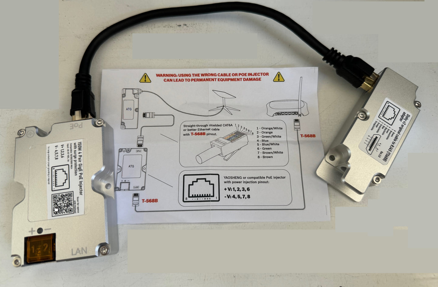 Starlink 12 Volt Power Conversion kit Plug and play without router