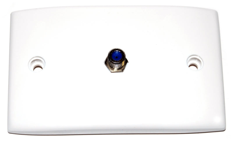 Hills Single F-Type Wall Plate