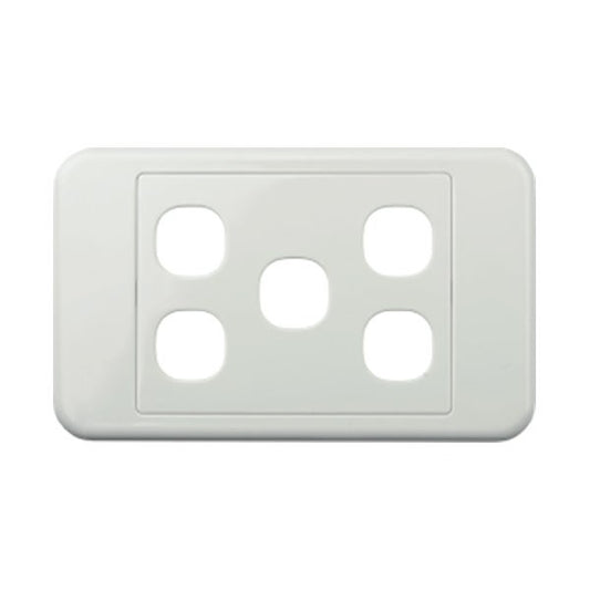 Five Gang Wall Plate | Modular Insert Compatible