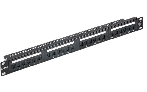 24‑Port CAT6 UTP Patch Panel – 19″ Rack Mount Astrotek – Access Antennas
