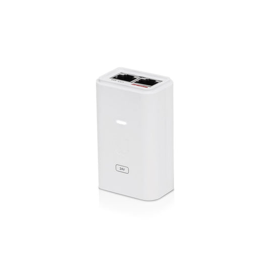 Ubiquiti POE Injector, 24VDC, 24W, Gigabit Ethernet, ESD protection & LED, Surge and Clamping Protection, Maximum Surge Discharge