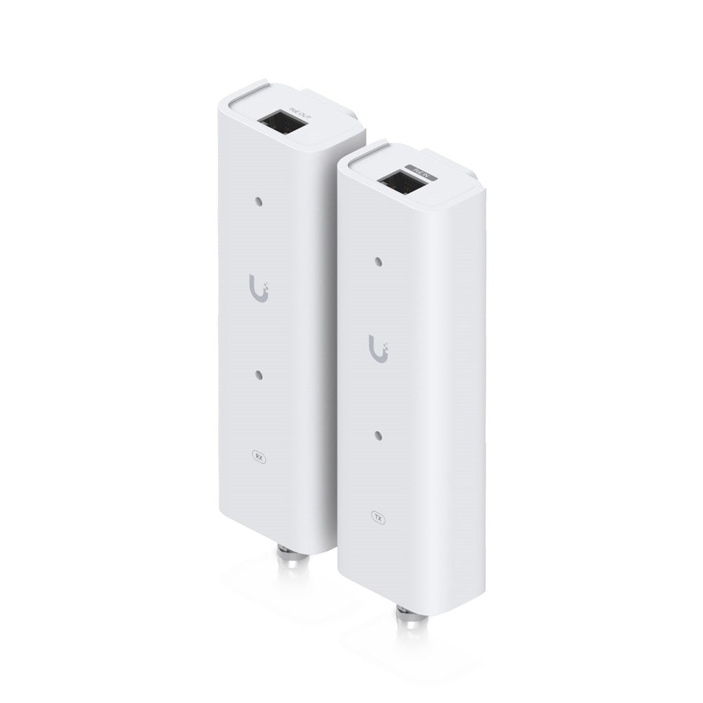 Ubiquiti Pair of extenders that extends PoE over twisted-pair or coaxial cables, ideal for retrofit scenarios.