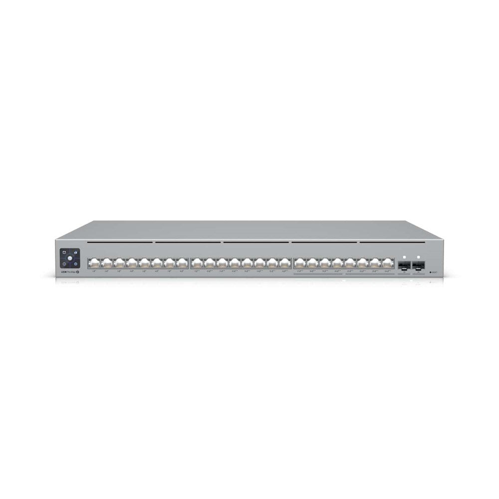 Ubiquiti UniFi Network, 24-Port, POE 400W, (8) 2.5GbEPoE++, (16) GbE Ports - (8) PoE+, (8) PoE++, (2)10G SFP+, Layer3, Rack Mount