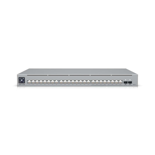 Ubiquiti UniFi Network, 24-Port, POE 400W, (8) 2.5GbEPoE++, (16) GbE Ports - (8) PoE+, (8) PoE++, (2)10G SFP+, Layer3, Rack Mount