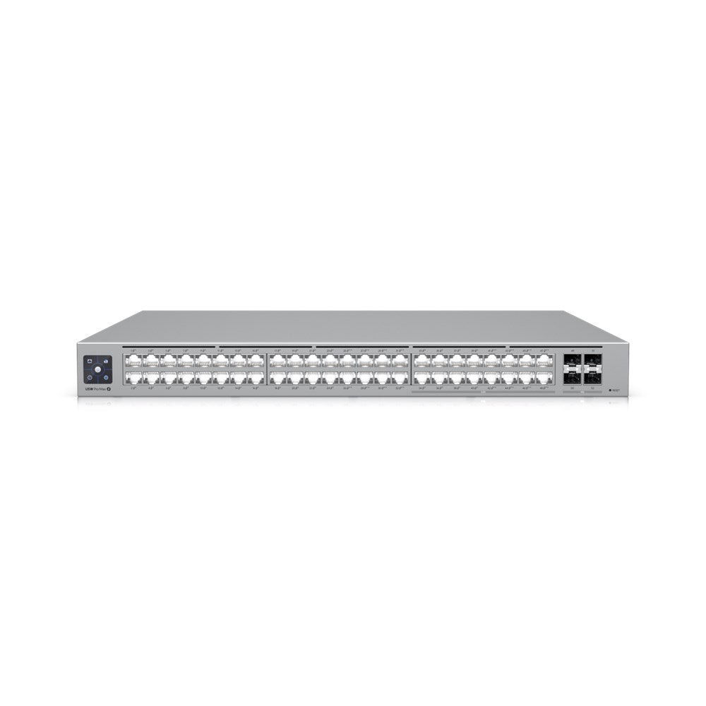 Ubiquiti UniFi Network, Switch, 48-Port, POE 720W, (16) 2.5 GbE ports, 8 PoE+, 8 PoE++, (4) 10G SFP+ Ports