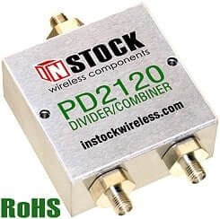 Instock Wireless PD2120 2-Way SMA Female DAS Splitter