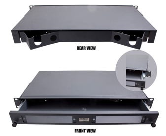 1RU Sliding Fibre Enclosure | 2 Panels / 24 Fibres