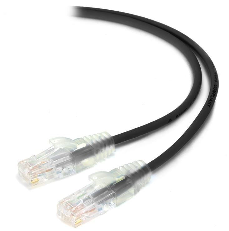 CAT6A Slim 2.4mm Ethernet Patch Cable – Data Only, No PoE