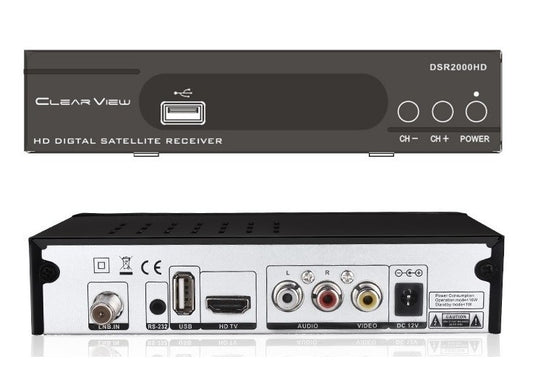 DSR2000HD DVB-S2 Free-to-Air Satellite Receiver | 12V/240V