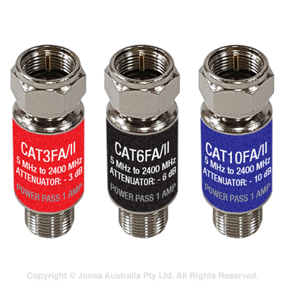 Jonsa CAT3FA/MS Satellite 3db Attenuator
