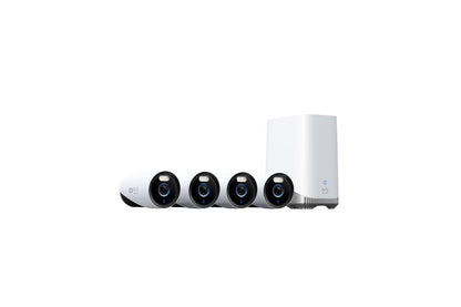 EufyCam Professional (E330) 24/7 Recording 4-Pack with HomeBase 3