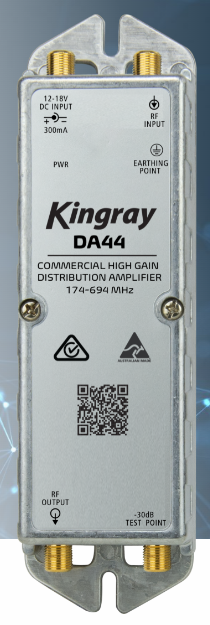 Kingray DA44 44dB TV Distribution Amplifier