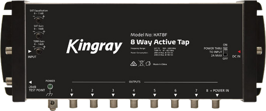 Kingray KAT8F 8-Way Active Tap – TV and Satellite