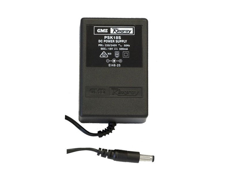Kingray PSK18S 18V DC 1A Power Supply – 2.5mm Plug