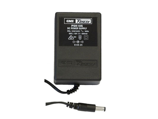Kingray PSK18S 18V DC 1A Power Supply – 2.5mm Plug