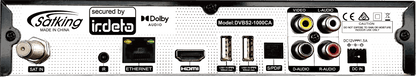 SatKing DVBS2-1000CA rear connections