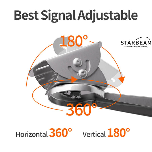 StarBeam Starlink Mini adjustable arm and pole clamp mount