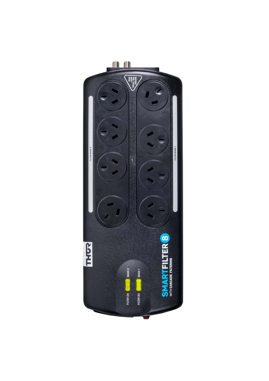 Thor B8+ 8 Way Surge Protector with Advanced Filtration