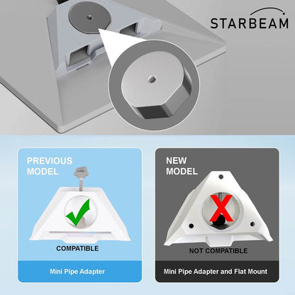 StarBeam Starlink Mini Clamp Pole Mount | Adjustable Pole & Rail Mount
