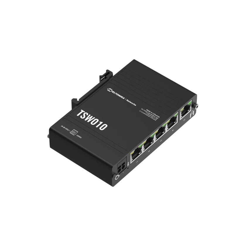 Teltonika TSW010 DIN Rail Ethernet Switch