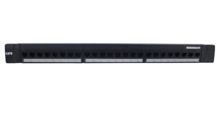 Hypertec 24 Port Cat6 Patch Panel Rack Mountable