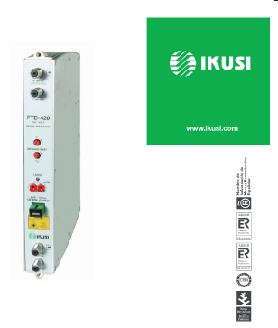 Ikusi FTD-420 Optical Transmitter