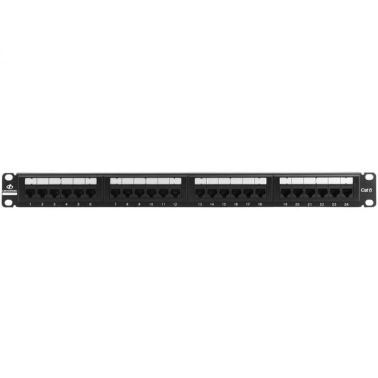 LinkBasic 24 Port Cat6 Patch Panel Rack Mount