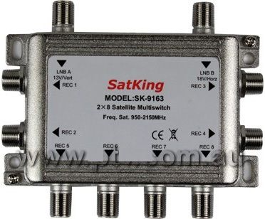 Satking Sat TV Multi-switch 2 inputs and 8 outputs